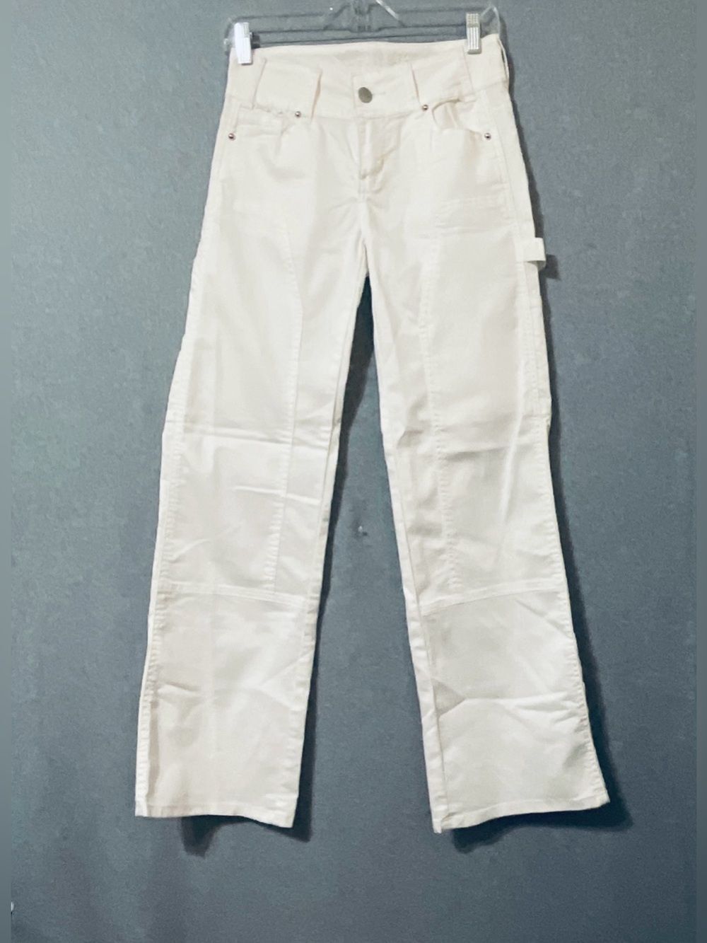 V.I.P. Women's White Straight-Leg Jeans Sz 4